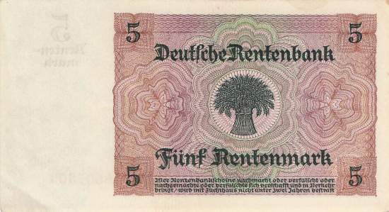 5 Rentenmark 1926